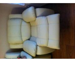 Have one to sell? Sell it yourself Details about  Leather (3 sitter) sofa and - Grafika 2/3