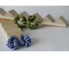 Crochet Jewelry - bizuteria,kolczyki - Grafika 3/3