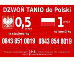 Dzwoń do Polski z Wielkiej Brytanii