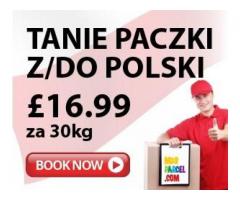 Tanie Paczki z/do POLSKI £16.99 za 30kg