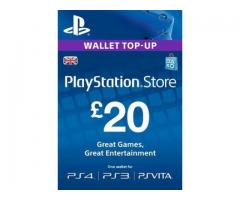 PlayStation PSN Card 20 GBP Wallet Top Up | PSN Code – UK