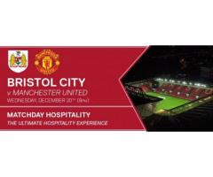 2 TICKETS !!!  Bristol City vs Manchester United AWAY FAN SECTION ! BEST PRICE!