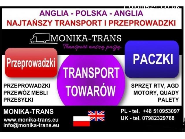 Przeprowadzki UK-Polska, transport paczek, AGD, RTV, palet. - 1/5