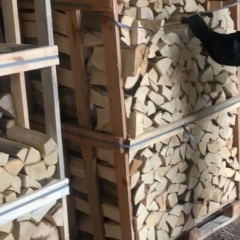 FIREWOOD IN CRATE, 1 RM  ( 100% Birchwood/ Beech/ ash/Oak)